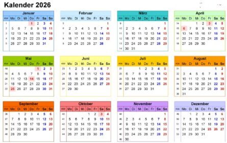 Kalender 2026