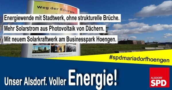 hier werden unter anderem die Themen Bildung, Energie, Stadtteile und Attraktivität beworben