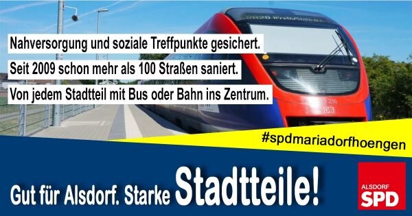 hier werden unter anderem die Themen Bildung, Energie, Stadtteile und Attraktivität beworben