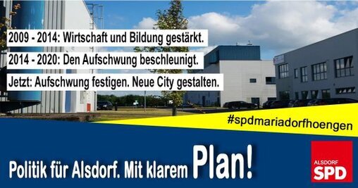 hier werden unter anderem die Themen Bildung, Energie, Stadtteile und Attraktivität beworben